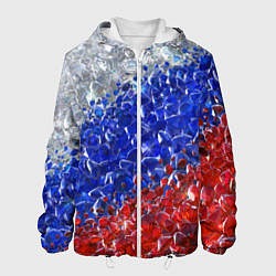 Куртка с капюшоном мужская Драгоценные камни России, цвет: 3D-белый