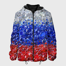 Куртка с капюшоном мужская Российские драгоценные камни, цвет: 3D-черный
