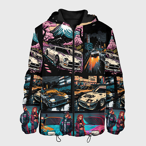 Мужская куртка Japanese jdm art / 3D-Черный – фото 1