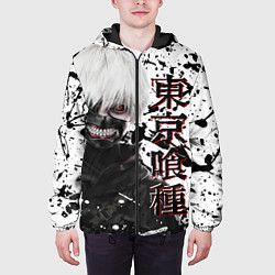 Куртка с капюшоном мужская Kaneki Ken - Токийский Гуль, цвет: 3D-черный — фото 2
