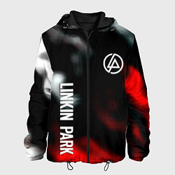 Куртка с капюшоном мужская Linkin park flame, цвет: 3D-черный