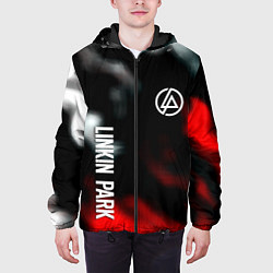 Куртка с капюшоном мужская Linkin park flame, цвет: 3D-черный — фото 2