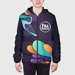 Куртка с капюшоном мужская Palworld graffity splash, цвет: 3D-черный — фото 2