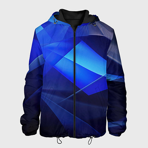 Мужская куртка Черно-синий абстрактный фон / 3D-Черный – фото 1