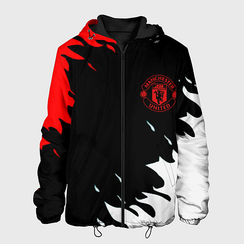 Мужская куртка Manchester United flame fc / 3D-Черный – фото 1