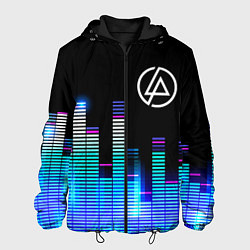 Куртка с капюшоном мужская Linkin Park эквалайзер, цвет: 3D-черный