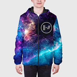 Куртка с капюшоном мужская Twenty One Pilots space rock, цвет: 3D-черный — фото 2