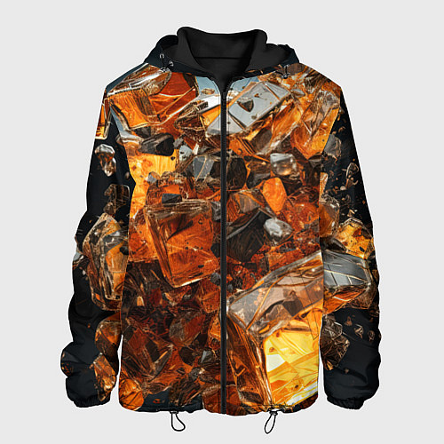 Мужская куртка Янтарный взрыв / 3D-Черный – фото 1