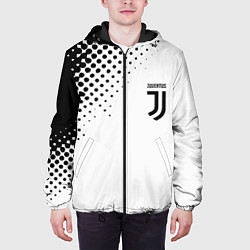 Куртка с капюшоном мужская Juventus sport black geometry, цвет: 3D-черный — фото 2