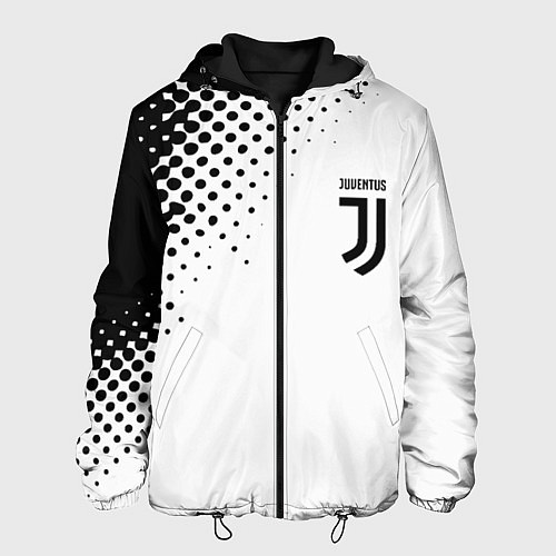 Мужская куртка Juventus sport black geometry / 3D-Черный – фото 1