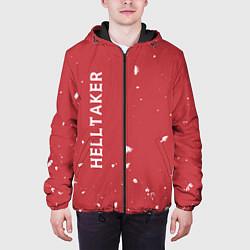 Куртка с капюшоном мужская Helltaker, цвет: 3D-черный — фото 2