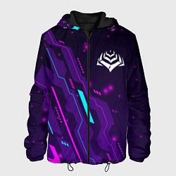 Куртка с капюшоном мужская Warframe neon gaming, цвет: 3D-черный
