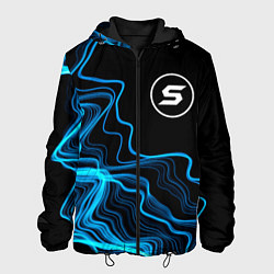 Куртка с капюшоном мужская Skillet sound wave, цвет: 3D-черный
