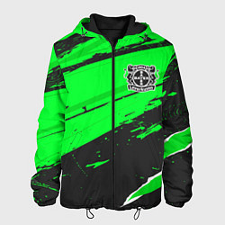 Куртка с капюшоном мужская Bayer 04 sport green, цвет: 3D-черный