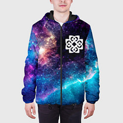 Куртка с капюшоном мужская Breaking Benjamin space rock, цвет: 3D-черный — фото 2