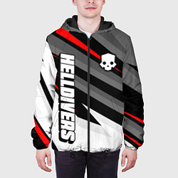 Куртка с капюшоном мужская Helldivers 2: Skull Logo, цвет: 3D-черный — фото 2