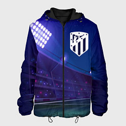 Куртка с капюшоном мужская Atletico Madrid ночное поле, цвет: 3D-черный