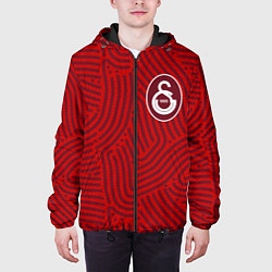 Куртка с капюшоном мужская Galatasaray отпечатки, цвет: 3D-черный — фото 2
