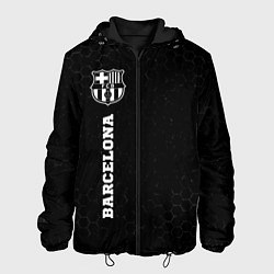 Куртка с капюшоном мужская Barcelona sport на темном фоне по-вертикали, цвет: 3D-черный