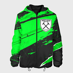 Куртка с капюшоном мужская West Ham sport green, цвет: 3D-черный