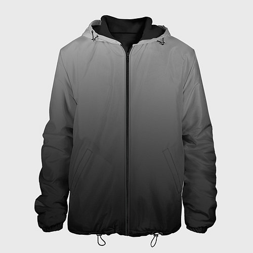Мужская куртка От серого к черному оттенки серого / 3D-Черный – фото 1