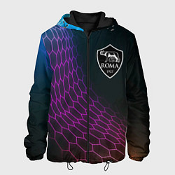Куртка с капюшоном мужская Roma футбольная сетка, цвет: 3D-черный