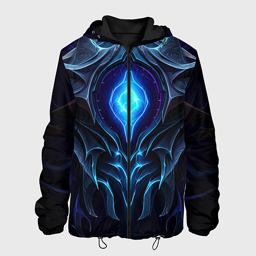 Мужская куртка Магическая синяя абстракция / 3D-Черный – фото 1