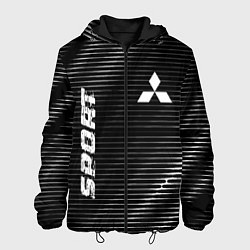 Куртка с капюшоном мужская Mitsubishi sport metal, цвет: 3D-черный