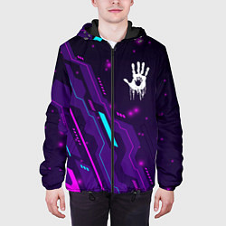 Куртка с капюшоном мужская Death Stranding neon gaming, цвет: 3D-черный — фото 2