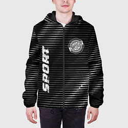 Куртка с капюшоном мужская Chrysler sport metal, цвет: 3D-черный — фото 2