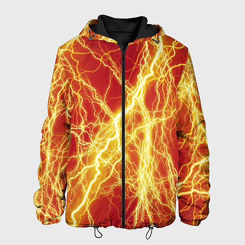 Мужская куртка Lightning strikes / 3D-Черный – фото 1