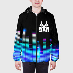 Куртка с капюшоном мужская Die Antwoord эквалайзер, цвет: 3D-черный — фото 2