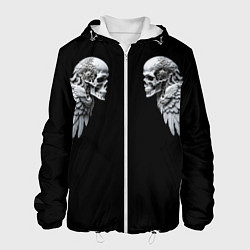 Куртка с капюшоном мужская Skulls and Wings Mechanic, цвет: 3D-белый