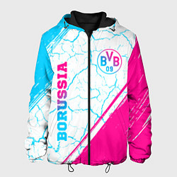 Мужская куртка Borussia neon gradient style вертикально