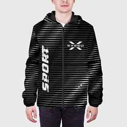 Куртка с капюшоном мужская Exeed sport metal, цвет: 3D-черный — фото 2
