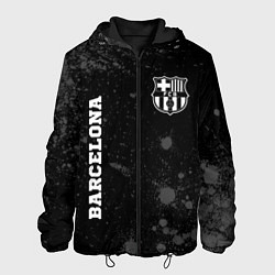 Куртка с капюшоном мужская Barcelona sport на темном фоне вертикально, цвет: 3D-черный