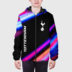 Куртка с капюшоном мужская Tottenham speed game lights, цвет: 3D-черный — фото 2