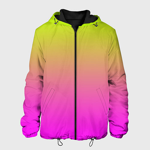 Мужская куртка Градиент яркий / 3D-Черный – фото 1