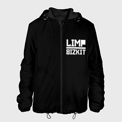 Куртка с капюшоном мужская Lim Bizkit logo, цвет: 3D-черный