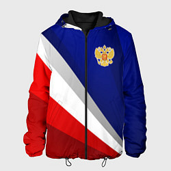 Куртка с капюшоном мужская Россия - униформа федерации, цвет: 3D-черный