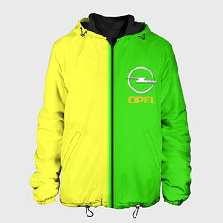 Куртка с капюшоном мужская Opel текстура, цвет: 3D-черный