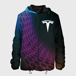 Мужская куртка Tesla neon hexagon