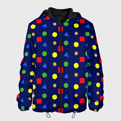 Мужская куртка Разные фигурки / 3D-Черный – фото 1