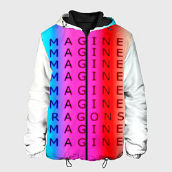 Куртка с капюшоном мужская Imagine Dragons neon rock, цвет: 3D-черный