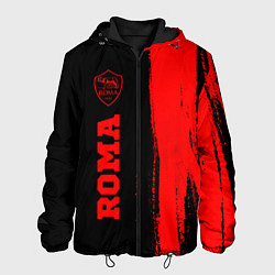 Куртка с капюшоном мужская Roma - red gradient по-вертикали, цвет: 3D-черный