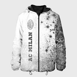 Куртка с капюшоном мужская AC Milan - white gradient по-вертикали, цвет: 3D-черный