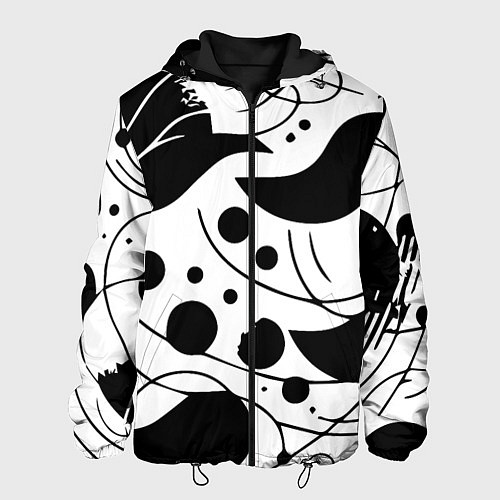 Мужская куртка Fashion abstraction - ai art fantasy / 3D-Черный – фото 1