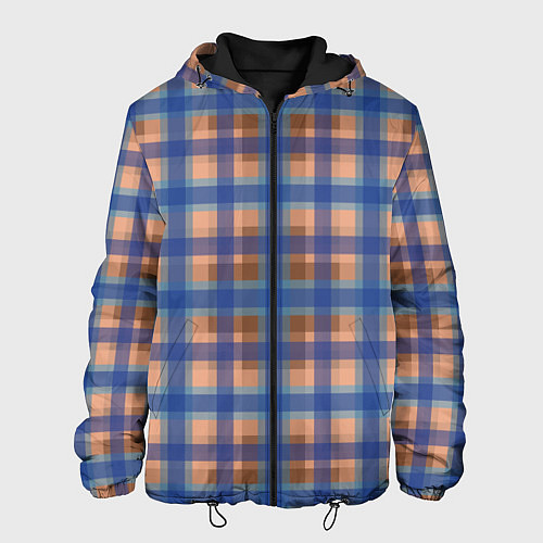 Мужская куртка Клетка в клетку / 3D-Черный – фото 1