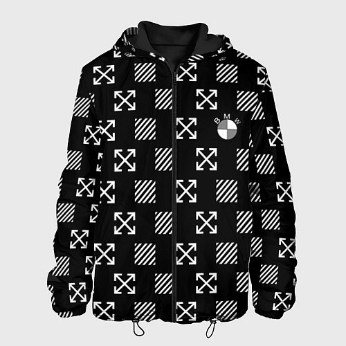 Мужская куртка BMW pattern / 3D-Черный – фото 1