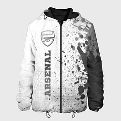 Куртка с капюшоном мужская Arsenal - white gradient по-вертикали, цвет: 3D-черный